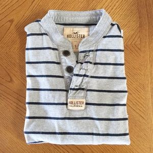 Men’s EUC Hollister Long Sleeve Striped Shirt